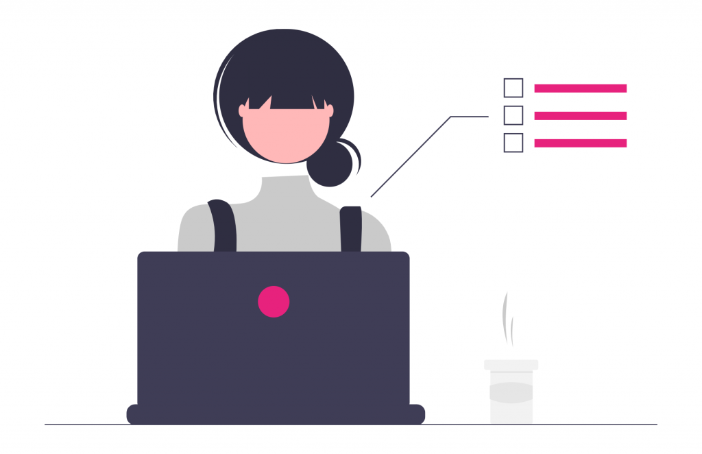 Personne devant un écran d'ordinateur