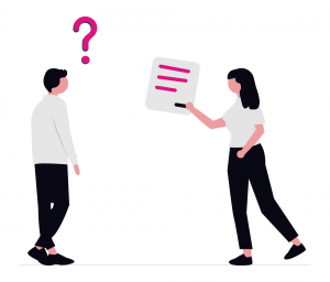 Deux personnes qui se posent des questions sur un conseil RH Aix-en-Provence